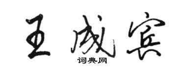 骆恒光王成宾行书个性签名怎么写