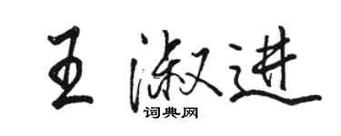 骆恒光王淑进行书个性签名怎么写