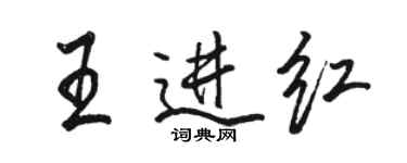 骆恒光王进红行书个性签名怎么写