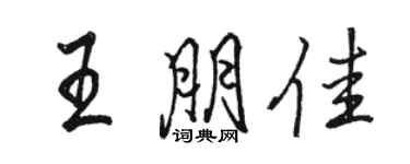 骆恒光王朋佳行书个性签名怎么写