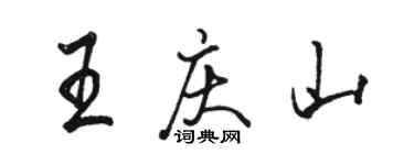 骆恒光王庆山行书个性签名怎么写