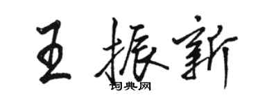 骆恒光王振新行书个性签名怎么写