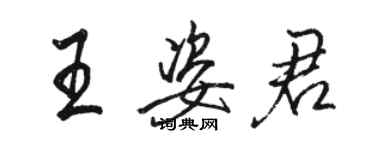 骆恒光王姿君行书个性签名怎么写