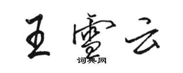 骆恒光王雪云行书个性签名怎么写