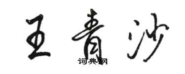 骆恒光王青沙行书个性签名怎么写