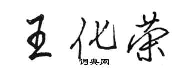 骆恒光王化荣行书个性签名怎么写