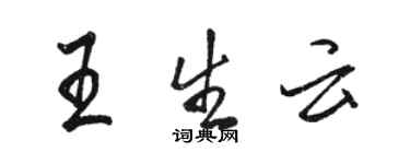 骆恒光王生云行书个性签名怎么写