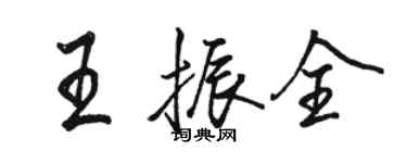 骆恒光王振全行书个性签名怎么写