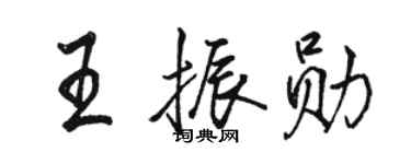 骆恒光王振勋行书个性签名怎么写