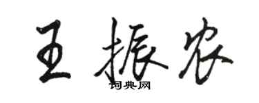 骆恒光王振农行书个性签名怎么写