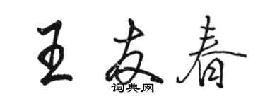 骆恒光王友春行书个性签名怎么写