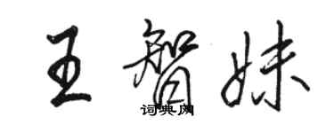 骆恒光王智妹行书个性签名怎么写