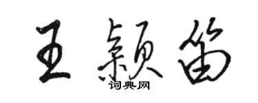 骆恒光王颖笛行书个性签名怎么写
