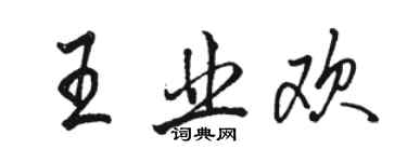 骆恒光王业欢行书个性签名怎么写