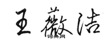 骆恒光王薇洁行书个性签名怎么写