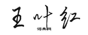骆恒光王叶红行书个性签名怎么写