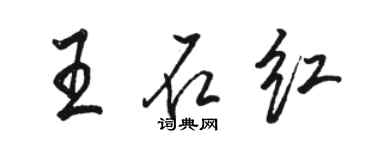 骆恒光王石红行书个性签名怎么写