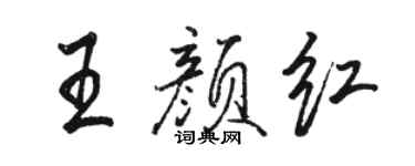 骆恒光王颜红行书个性签名怎么写