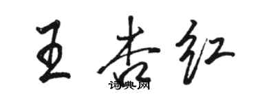 骆恒光王杏红行书个性签名怎么写