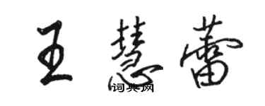 骆恒光王慧蕾行书个性签名怎么写