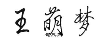 骆恒光王萌梦行书个性签名怎么写