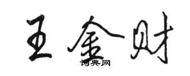 骆恒光王金财行书个性签名怎么写