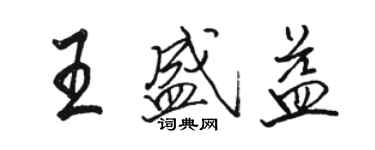 骆恒光王盛益行书个性签名怎么写