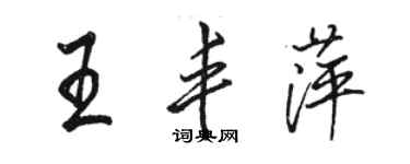骆恒光王丰萍行书个性签名怎么写