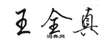 骆恒光王全真行书个性签名怎么写