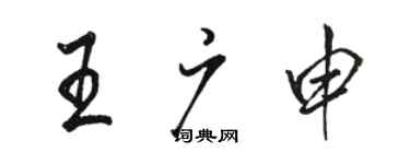 骆恒光王广申行书个性签名怎么写