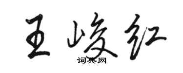 骆恒光王峻红行书个性签名怎么写