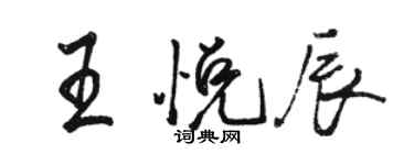 骆恒光王悦辰行书个性签名怎么写