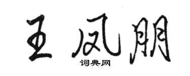 骆恒光王凤朋行书个性签名怎么写