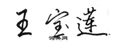 骆恒光王宝莲行书个性签名怎么写