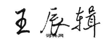骆恒光王辰辑行书个性签名怎么写