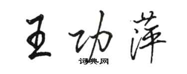 骆恒光王功萍行书个性签名怎么写