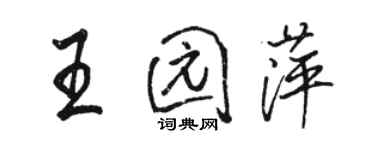 骆恒光王园萍行书个性签名怎么写