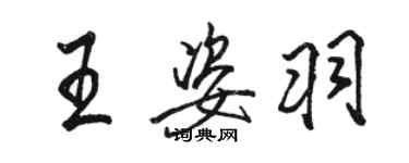 骆恒光王姿羽行书个性签名怎么写