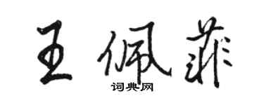 骆恒光王佩菲行书个性签名怎么写