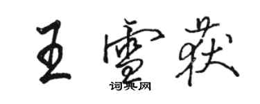 骆恒光王雪获行书个性签名怎么写