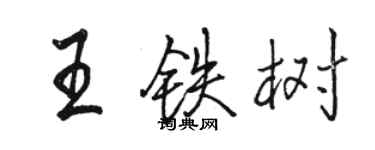 骆恒光王铁树行书个性签名怎么写