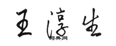 骆恒光王淳生行书个性签名怎么写