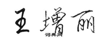 骆恒光王增丽行书个性签名怎么写