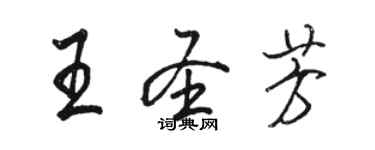 骆恒光王圣芳行书个性签名怎么写
