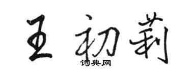 骆恒光王初莉行书个性签名怎么写