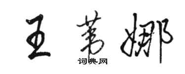 骆恒光王苇娜行书个性签名怎么写