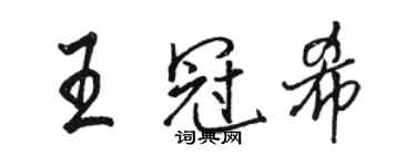 骆恒光王冠希行书个性签名怎么写