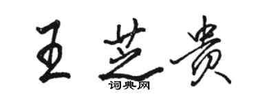 骆恒光王芝贵行书个性签名怎么写