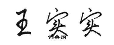 骆恒光王实实行书个性签名怎么写