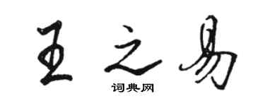 骆恒光王之易行书个性签名怎么写